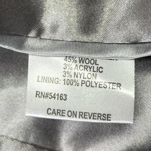 Calvin Klein Trench Coat Women’s PL Wool Blend Belted Hooded Full Zip Jacket - Picture 5 of 11